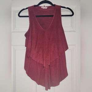 Burgundy tank top